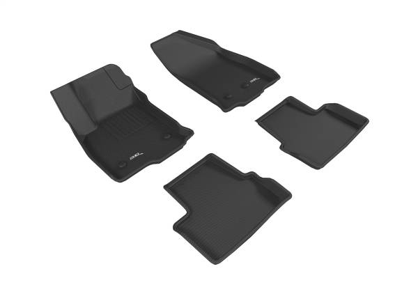 3D MAXpider - 3D MAXpider KAGU Floor Mat (BLACK) compatible with CHEVROLET VOLT 2016-2019 - Full Set