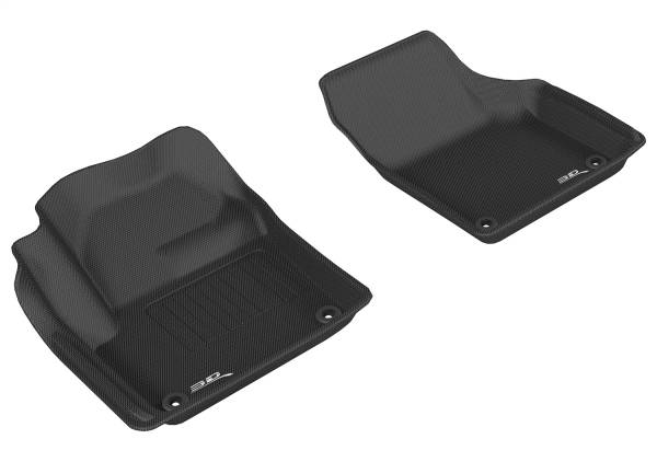 3D MAXpider - 3D MAXpider KAGU Floor Mat (BLACK) compatible with LAND ROVER DISCOVERY SPORT 2015-2019 - Front Row