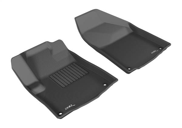 3D MAXpider - 3D MAXpider KAGU Floor Mat (BLACK) compatible with JEEP CHEROKEE (KL) 2014-2015 - Front Row