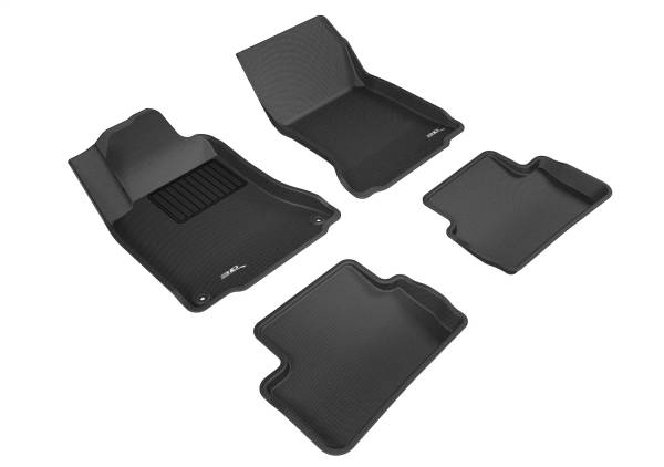 3D MAXpider - 3D MAXpider KAGU Floor Mat (BLACK) compatible with MERCEDES-BENZ CLA/GLA-CLASS (C117/X156) 2014-2020 - Full Set