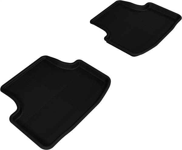3D MAXpider - 3D MAXpider KAGU Floor Mat (BLACK) compatible with VOLKSWAGEN GOLF/ALLTRACK/GTI/R/SPORTWAGEN 2015-2024 - Second Row