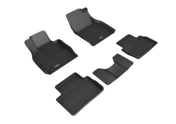 3D MAXpider - 3D MAXpider KAGU Floor Mat (BLACK) compatible with MAZDA MAZDA3/CX-30 2019-2024 - Full Set