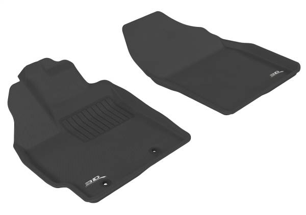 3D MAXpider - 3D MAXpider KAGU Floor Mat (BLACK) compatible with TOYOTA PRIUS/PRIUS V 2012-2017 - Front Row