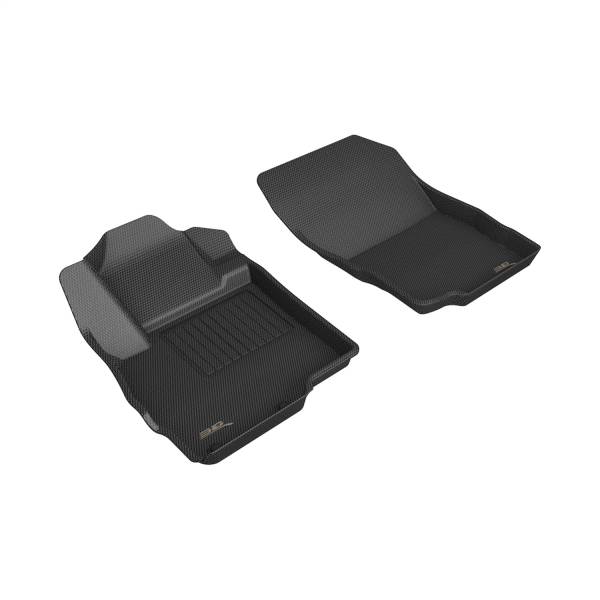 3D MAXpider - 3D MAXpider KAGU Floor Mat (BLACK) compatible with MITSUBISHI ECLIPSE CROSS 2018-2024 - Front Row