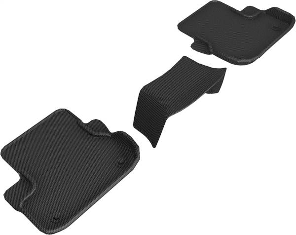 3D MAXpider - 3D MAXpider KAGU Floor Mat (BLACK) compatible with MASERATI GHIBLI 2013-2018 - Second Row