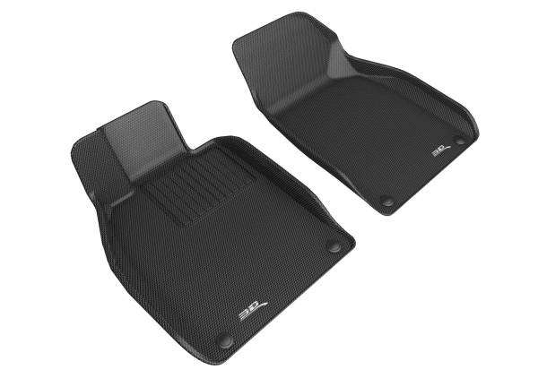 3D MAXpider - 3D MAXpider KAGU Floor Mat (BLACK) compatible with PORSCHE BOXSTER/CAYMAN/718 2017-2024 - Front Row