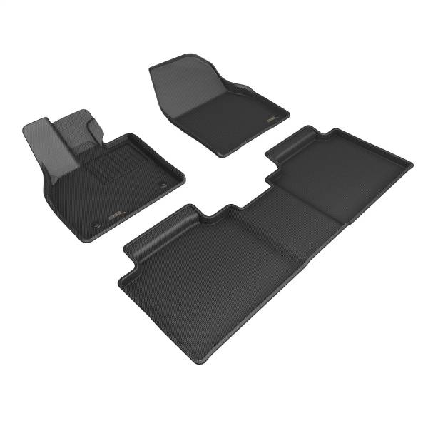 3D MAXpider - 3D MAXpider KAGU Floor Mat (BLACK) compatible with SUBARU SOLTERRA 2023 - Full Set