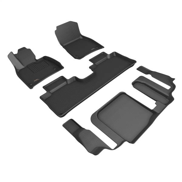 3D MAXpider - 3D MAXpider KAGU Floor Mat (BLACK) compatible with MERCEDES-BENZ EQS 2023-2024 - Full Set