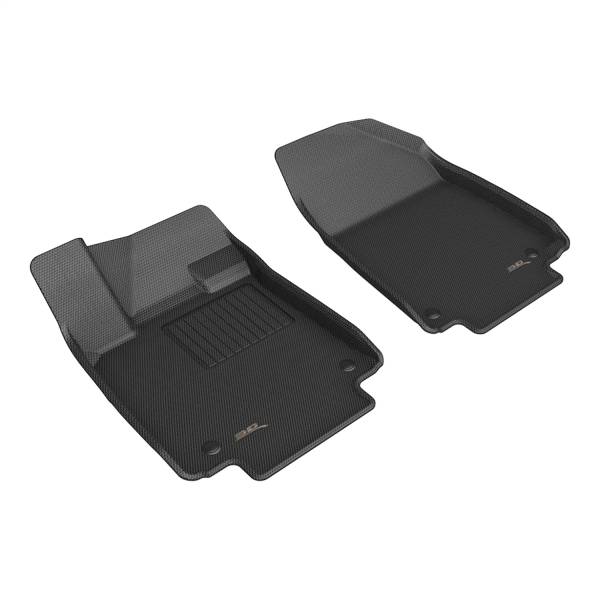 3D MAXpider - 3D MAXpider KAGU Floor Mat (BLACK) compatible with HYUNDAI IONIQ 6 2023-2024 - Front Row