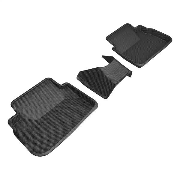 3D MAXpider - 3D MAXpider KAGU Floor Mat (BLACK) compatible with SUBARU WRX 2022-2024 - Second Row