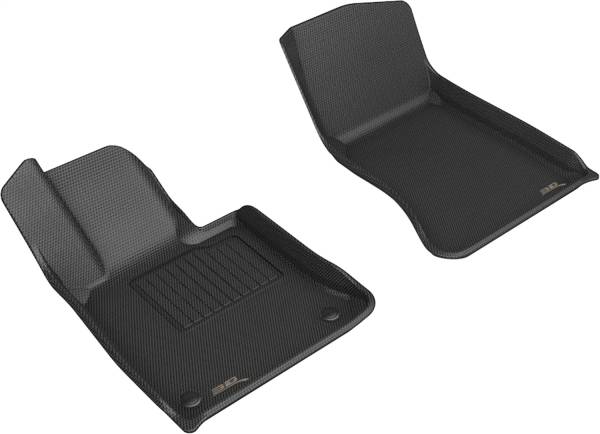 3D MAXpider - 3D MAXpider KAGU Floor Mat (BLACK) compatible with MERCEDES-BENZ GLC (X254) 2023-2024 - Front Row