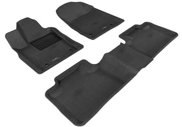 3D MAXpider - 3D MAXpider KAGU Floor Mat (BLACK) compatible with JEEP GRAND CHEROKEE (WK) 2013-2022 - Full Set