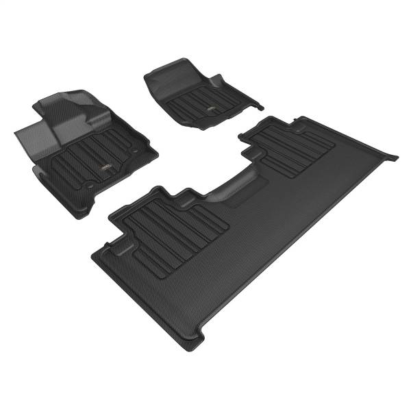 3D MAXpider - 3D MAXpider ELITECT Floor Mat (BLACK) compatible with FORD F-150 2015-2023 - Full Set