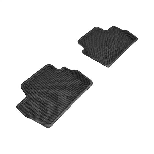 3D MAXpider - 3D MAXpider KAGU Floor Mat (BLACK) compatible with BMW 2 SERIES (G42) 2022-2024 - Second Row