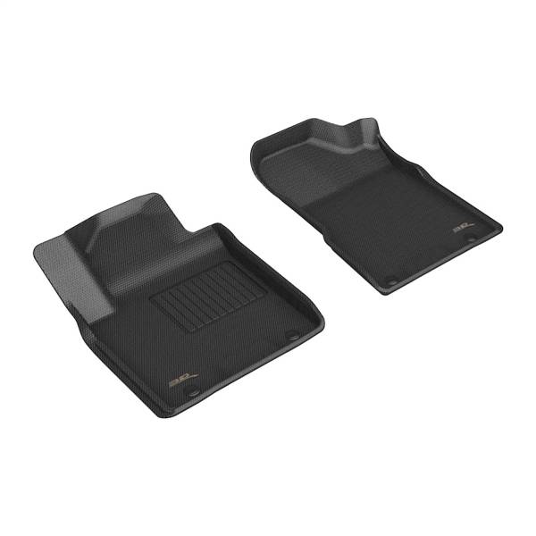 3D MAXpider - 3D MAXpider KAGU Floor Mat (BLACK) compatible with NISSAN ARMADA 2019-2024 - Front Row