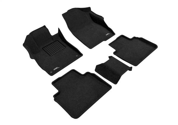 3D MAXpider - 3D MAXpider ELEGANT Floor Mat (BLACK) compatible with HONDA ACCORD 2018-2022 - Full Set