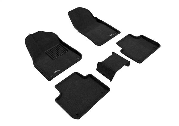 3D MAXpider - 3D MAXpider ELEGANT Floor Mat (BLACK) compatible with PORSCHE CAYENNE SUV/COUPE (9Y0/9Y3) 2019-2024 - Full Set