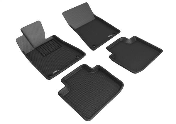 3D MAXpider - 3D MAXpider KAGU Floor Mat (BLACK) compatible with LEXUS GS 2006-2011 - Full Set