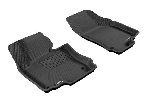 3D MAXpider - 3D MAXpider KAGU Floor Mat (BLACK) compatible with VOLKSWAGEN JETTA 2005-2013 - Front Row