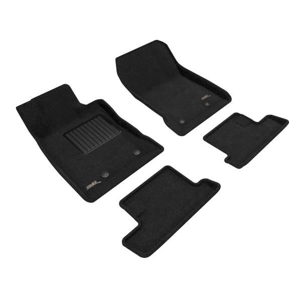 3D MAXpider - 3D MAXpider ELEGANT Floor Mat (BLACK) compatible with TOYOTA GR86 2022-2024 - Full Set