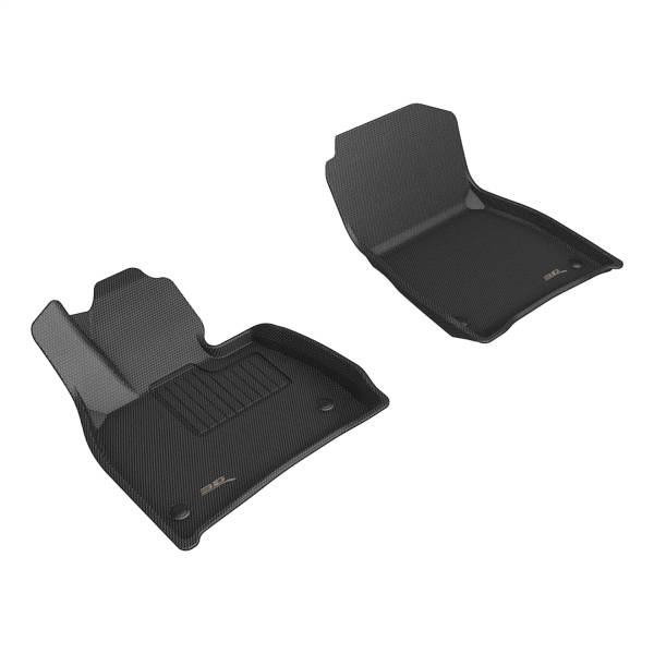 3D MAXpider - 3D MAXpider KAGU Floor Mat (BLACK) compatible with MERCEDES-BENZ EQE SUV / EQS SUV 2023-2024 - Front Row