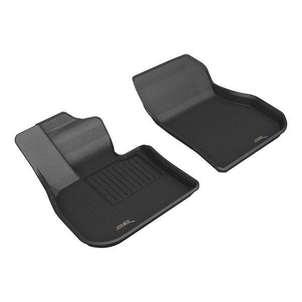 3D MAXpider - 3D MAXpider KAGU Floor Mat (BLACK) compatible with BMW X1 2023-2024 - Front Row