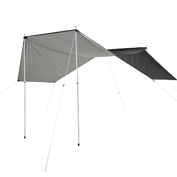 3D MAXpider - 3D LIGHTWEIGHT ROOF TOP SIDE AWNING (2 RETRACTABLE POLES, INSTRUCTION, 8 ROPES, 8 STAKES, 1 PLASTIC HAMMER)