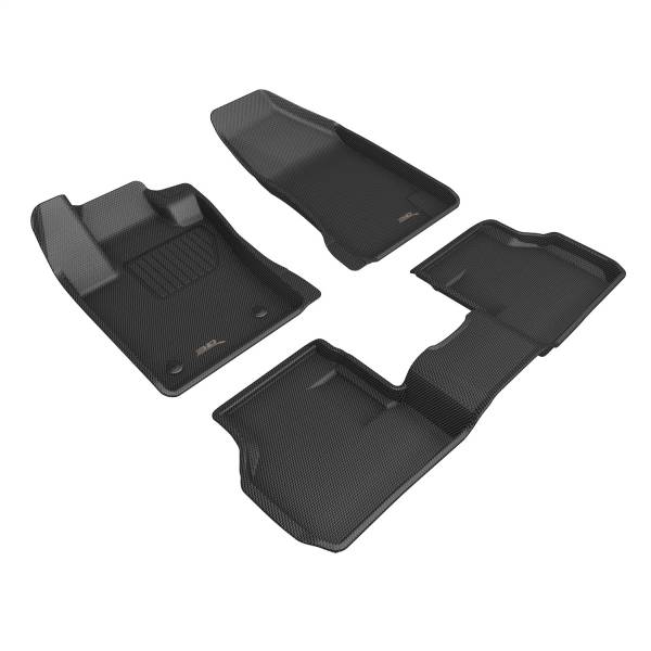 3D MAXpider - 3D MAXpider KAGU Floor Mat (BLACK) compatible with DODGE HORNET 2023-2024 - Full Set