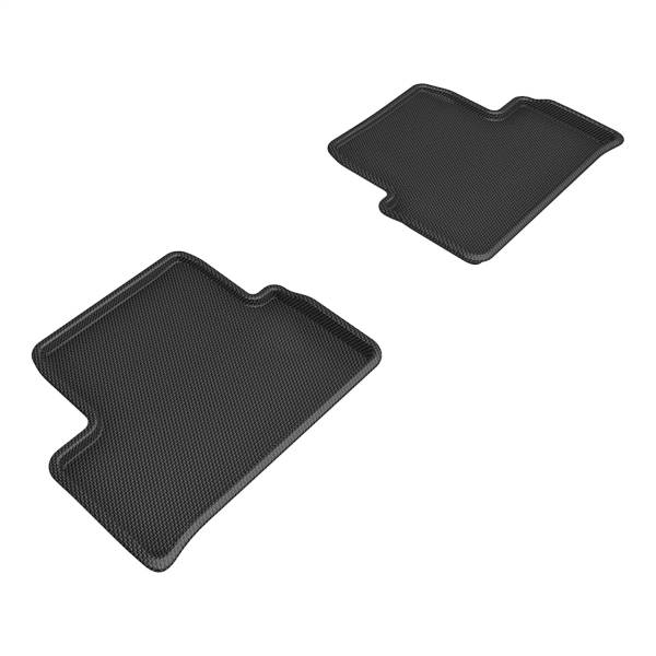 3D MAXpider - 3D MAXpider KAGU Floor Mat (BLACK) compatible with BMW i4 2022-2024 - Second Row