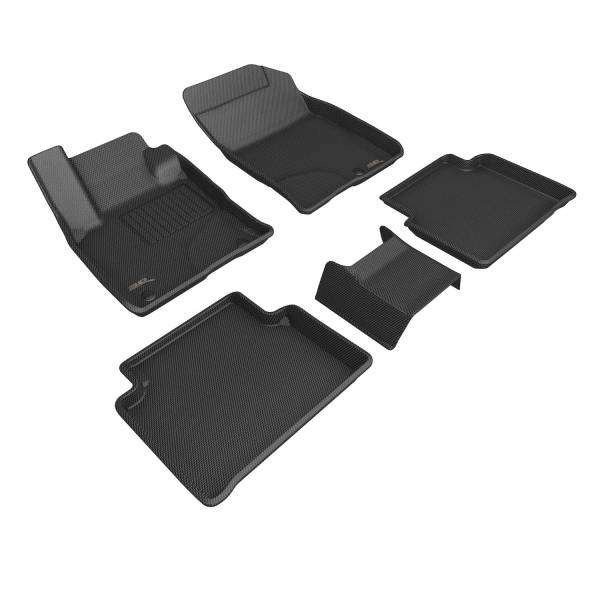 3D MAXpider - 3D MAXpider KAGU Floor Mat (BLACK) compatible with LINCOLN CORSAIR 2020-2024 - Full Set