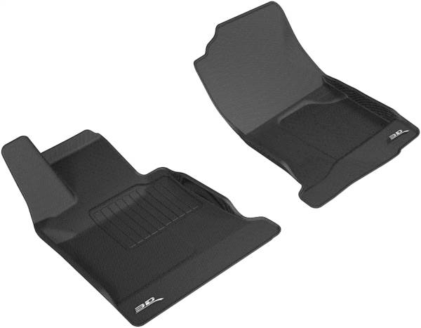 3D MAXpider - 3D MAXpider KAGU Floor Mat (BLACK) compatible with MASERATI GRAN TURISMO SPORT 2008-2019 - Front Row