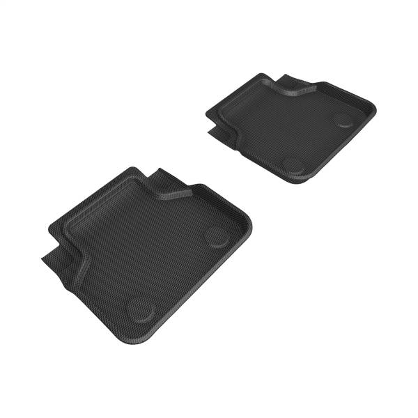 3D MAXpider - 3D MAXpider KAGU Floor Mat (BLACK) compatible with BMW 2 SERIES GRAN COUPE (F44) FWD 2020-2024 - Full Set