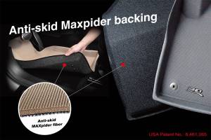 3D MAXpider - 3D MAXpider MAXTRAC Floor Mat (BLACK) compatible with CHEVROLET TRAVERSE 2018-2023 - Full Set - Image 2