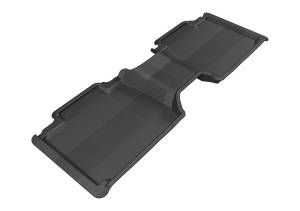 3D MAXpider - 3D MAXpider KAGU Floor Mat (BLACK) compatible with TOYOTA TACOMA ACCESS CAB 2005-2011 - Second Row - Image 1