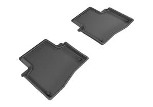 3D MAXpider - 3D MAXpider KAGU Floor Mat (BLACK) compatible with ACURA RLX 2014-2020 - Second Row - Image 1