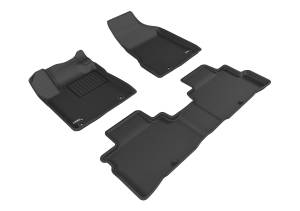 3D MAXpider - 3D MAXpider KAGU Floor Mat (BLACK) compatible with NISSAN MURANO 2015-2018 - Full Set - Image 1