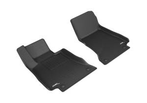 3D MAXpider - 3D MAXpider KAGU Floor Mat (BLACK) compatible with MERCEDES-BENZ E-CLASS COUPE/CONVERTIBLE 2018-2023 - Front Row - Image 1