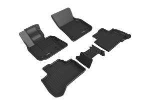 3D MAXpider - 3D MAXpider KAGU Floor Mat (BLACK) compatible with BMW X3 (G01)/X4 (G02) 2018-2024 - Full Set - Image 2