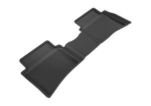 3D MAXpider - 3D MAXpider KAGU Floor Mat (BLACK) compatible with KIA RIO 2018-2023 - Second Row - Image 1