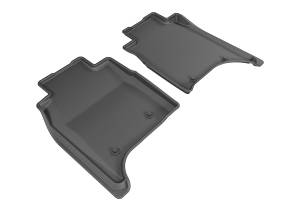 3D MAXpider - 3D MAXpider KAGU Floor Mat (BLACK) compatible with LAND ROVER RANGE ROVER LONG WHEELBASE 2014-2017 - Second Row - Image 1