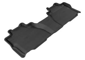 3D MAXpider - 3D MAXpider KAGU Floor Mat (BLACK) compatible with TOYOTA SEQUOIA 2008-2021 - Second Row - Image 1