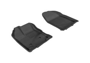 3D MAXpider - 3D MAXpider KAGU Floor Mat (BLACK) compatible with FORD EDGE 2007-2014 - Front Row - Image 1