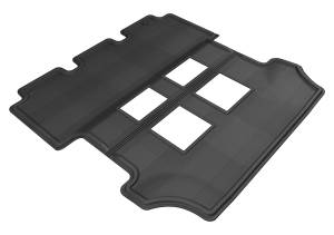 3D MAXpider - 3D MAXpider KAGU Floor Mat (BLACK) compatible with HONDA ODYSSEY EX 2011-2017 - Second Row - Image 1