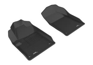 3D MAXpider - 3D MAXpider KAGU Floor Mat (BLACK) compatible with DODGE DART 2013-2016 - Front Row - Image 1