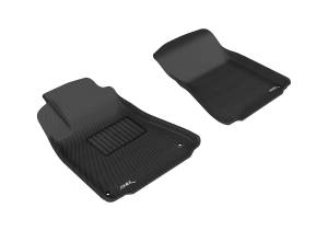 3D MAXpider - 3D MAXpider KAGU Floor Mat (BLACK) compatible with LEXUS IS250/350/ISF 2006-2015 - Front Row - Image 1