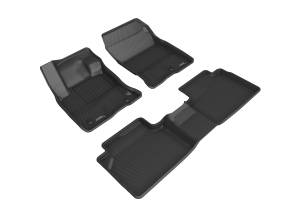3D MAXpider - 3D MAXpider KAGU Floor Mat (BLACK) compatible with FORD ESCAPE 2020-2024 - Full Set - Image 1