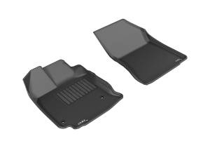3D MAXpider - 3D MAXpider KAGU Floor Mat (BLACK) compatible with TOYOTA VENZA 2013-2015 - Front Row - Image 1