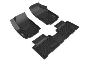 3D MAXpider - 3D MAXpider MAXTRAC Floor Mat (BLACK) compatible with CHEVROLET EQUINOX 2018-2024 - Full Set - Image 1
