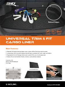 3D MAXpider - 3D UNIVERSAL TRIM TO FIT CROSS FOLD CARGO LINER KAGU SIZE: LARGE 54" X 47" BLACK - Image 4