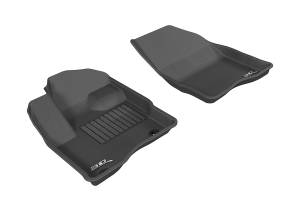 3D MAXpider - 3D MAXpider KAGU Floor Mat (BLACK) compatible with FORD TAURUS 2010-2019 - Front Row - Image 1